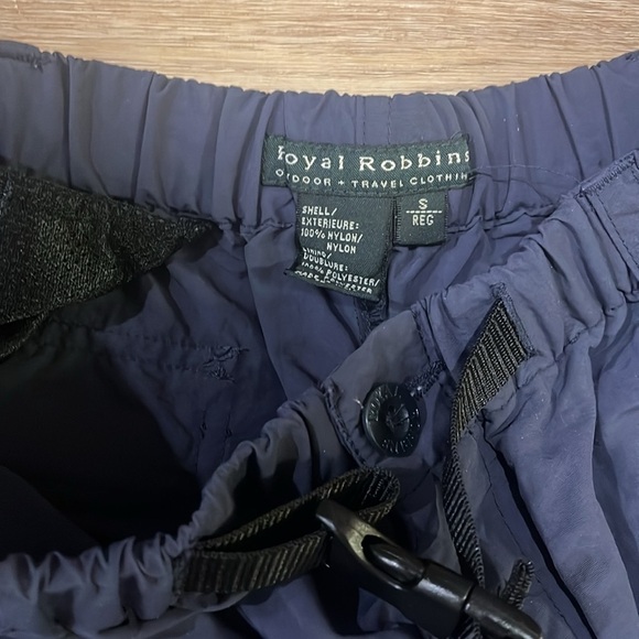 Royal Robbin’s Navy Blue Cargo Zip to Shorts Hiking Pants Small - Picture 3 of 4